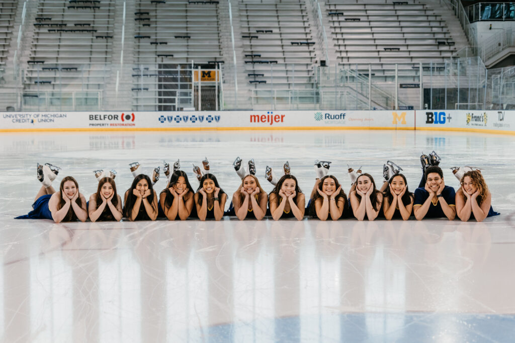 University of Michigan Synchronized Skating Team Graduation Photos