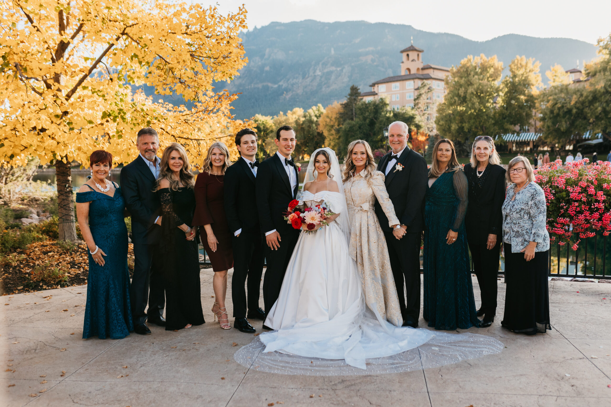 family wedding portraits