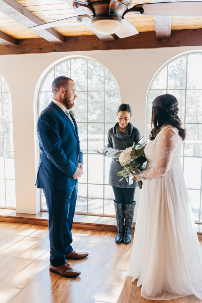 Winter wedding photography